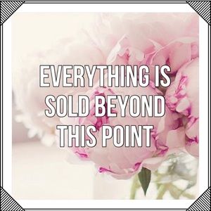 🌸 EVERYTHING IS SOLD BEYOND THIS POINT 🌸